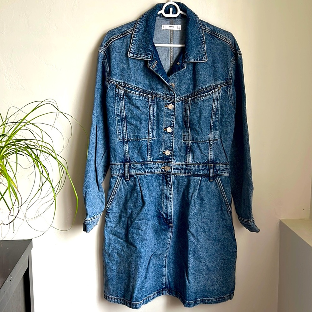 Mango denim dress 100% cotton . New never worn